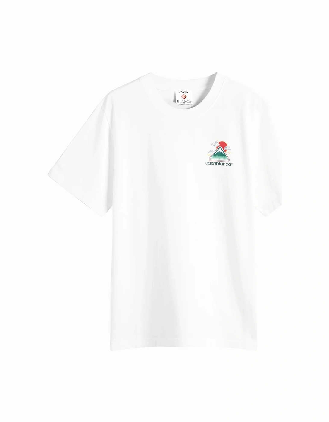 Montagne Ondulée Screen Printed T-Shirt in White, 5 of 4