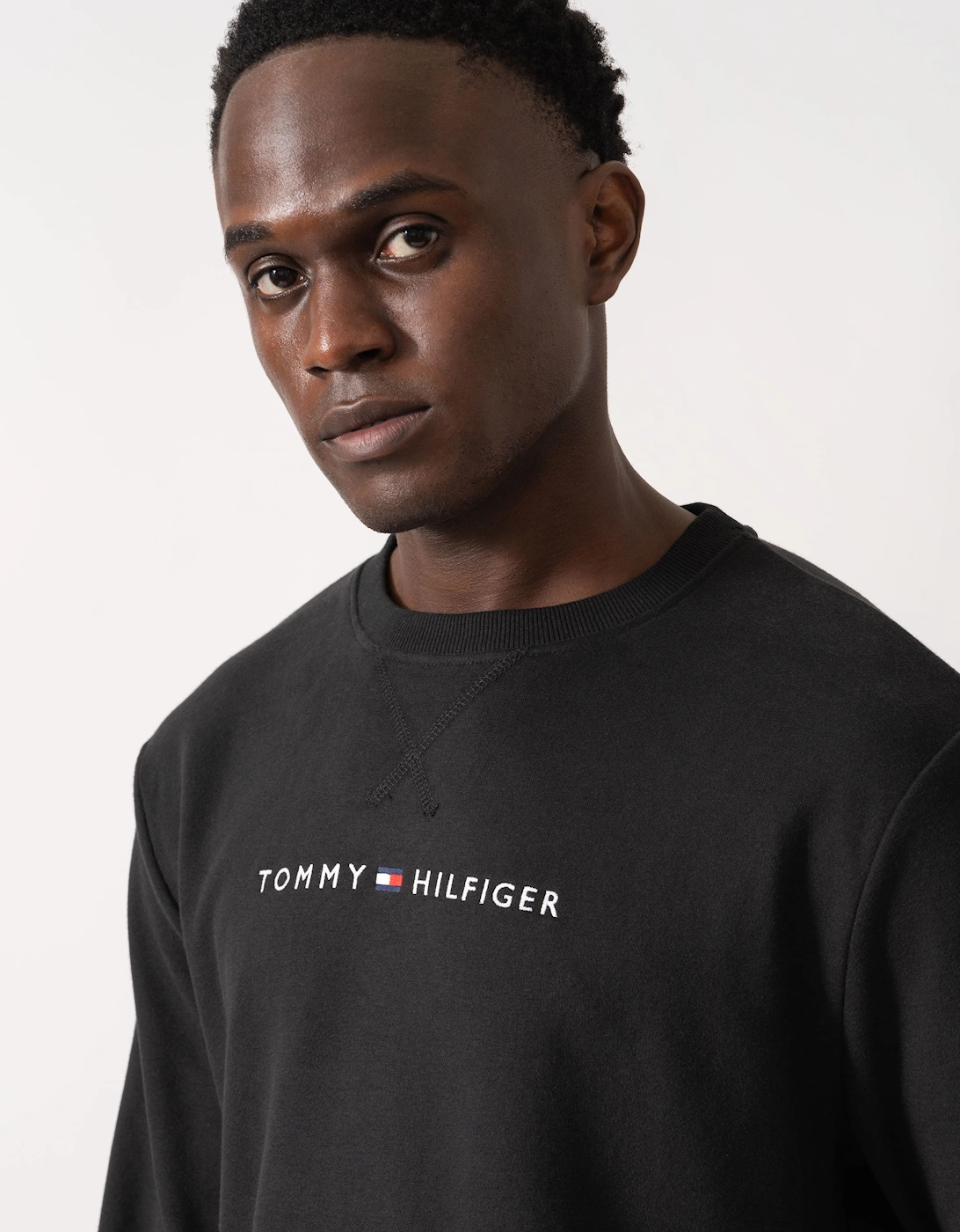 Long Sleeve Mens Track Top - Black
