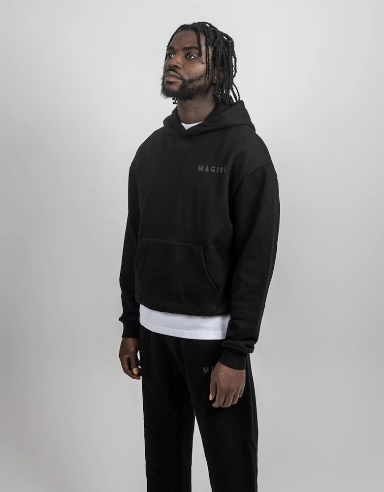 Core Puff Printed Joggers in Black