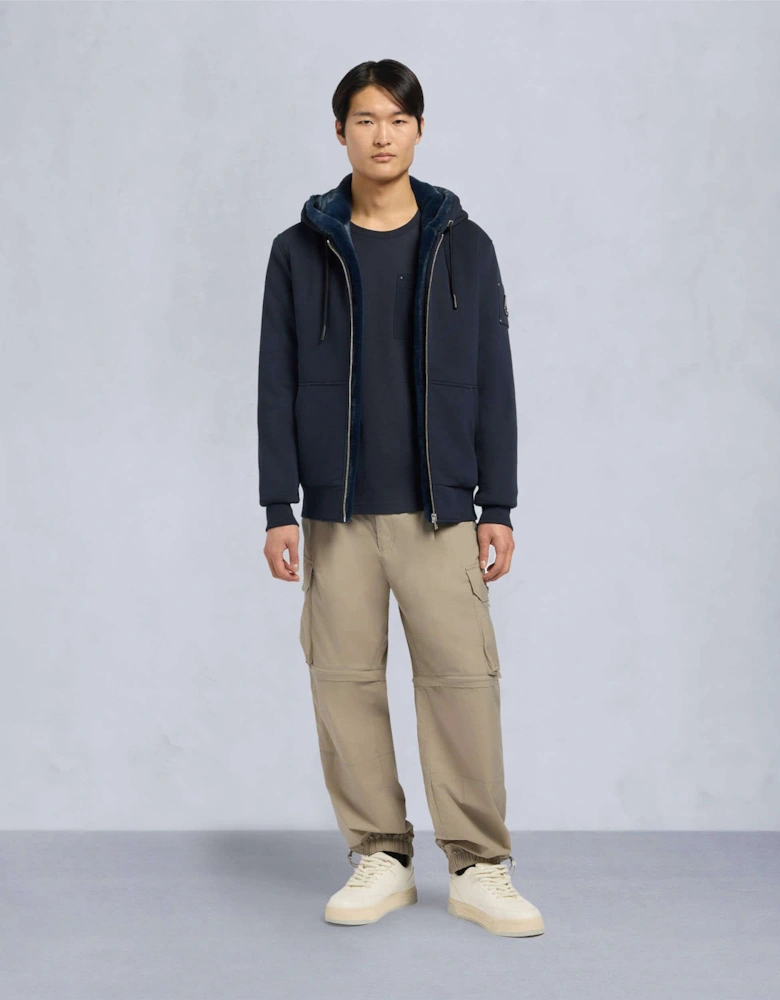 Classic Bunny 3 Mens Fleece Hoodie - Navy/Navy 354