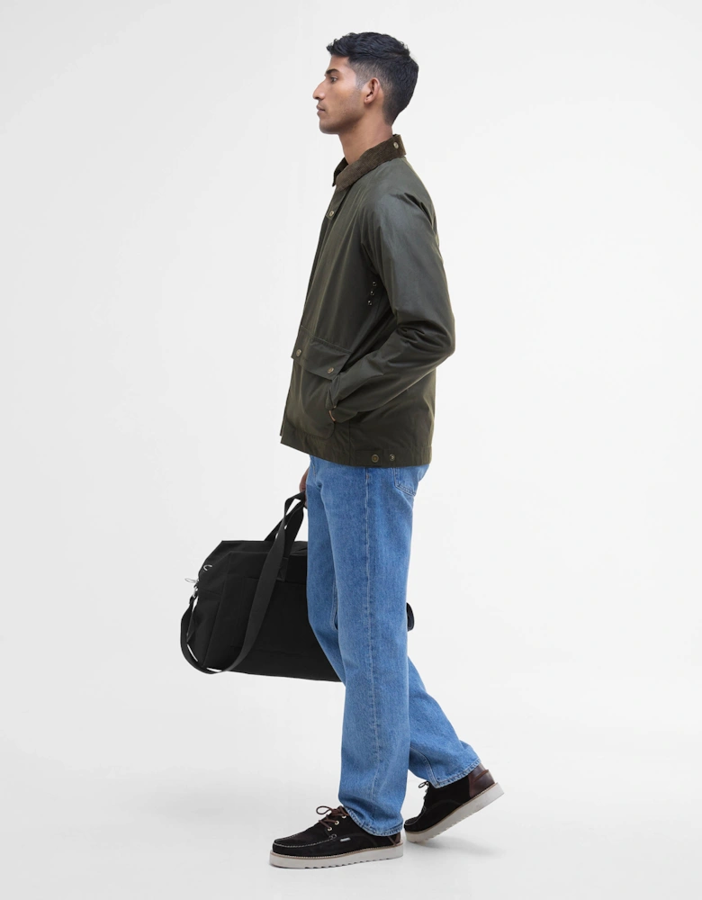 Short Bedale Mens Wax Jacket - Fern