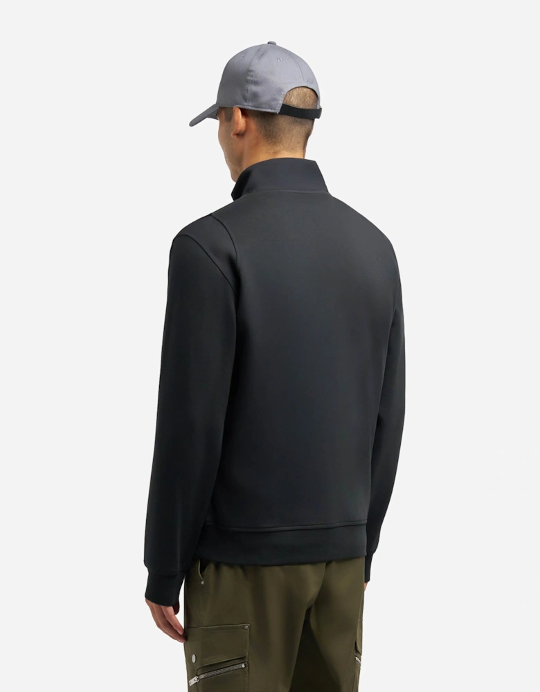 Hartsfield Mens 1/4 Zip Sweatshirt - Black 292