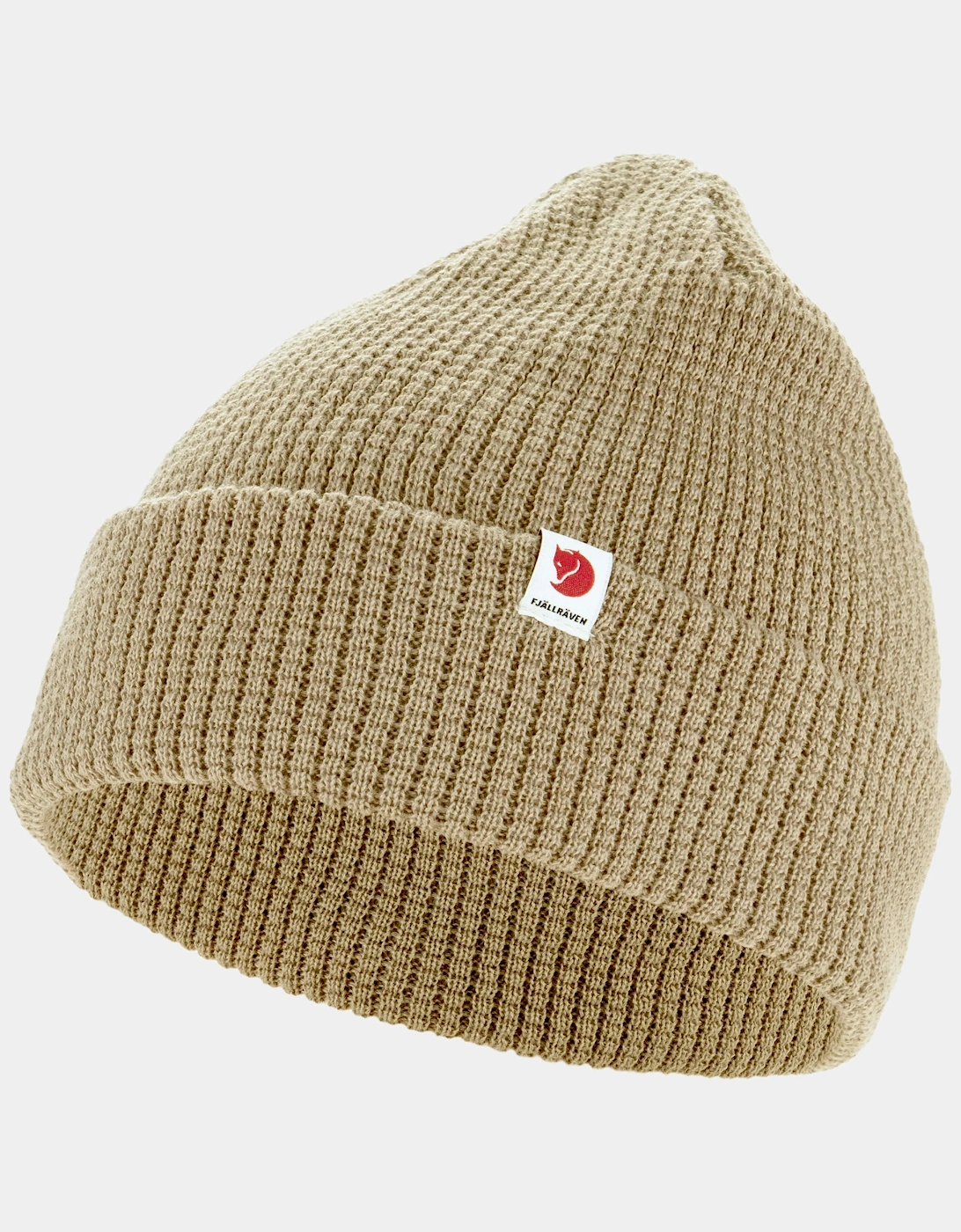 Fjallraven Tab Unisex Beanie - Fossil 118 - Tan - Size: ONE size