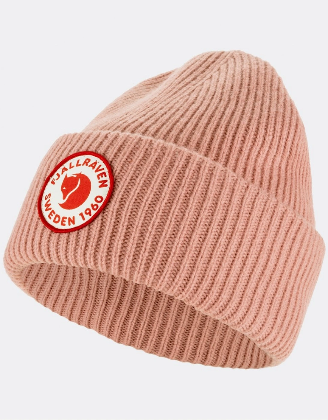 Fjallraven 1960 Logo Unisex Beanie - Dusty Rose 300 - Tan - Size: ONE size