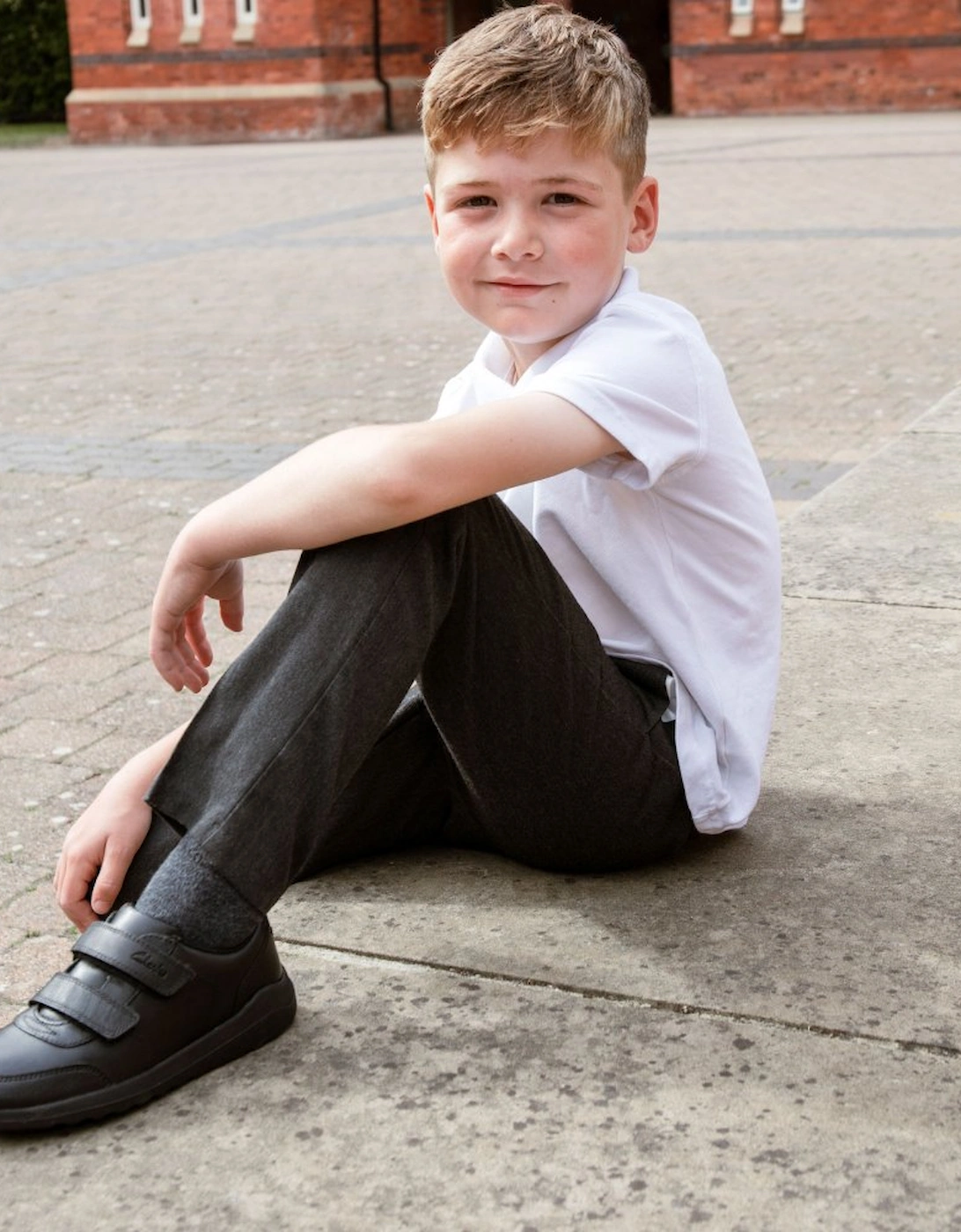 Daze Step 2 K Boys School Shoes