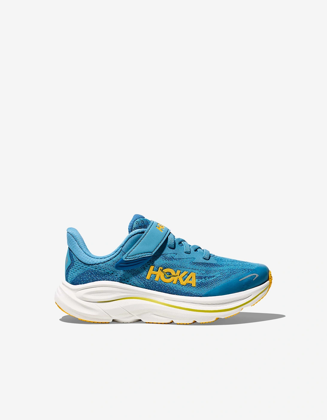 Girl's HOKA Kids Clifton 10 Trainers in Blue - Size: EU 35 uk 2