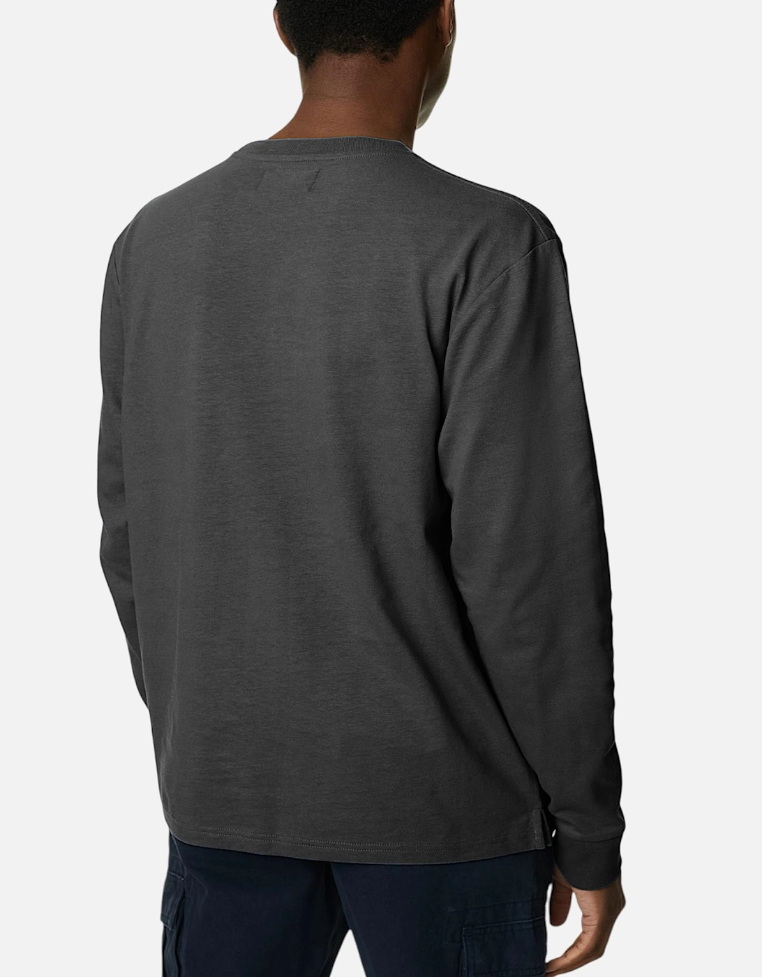 M&S Mens Long Sleeve T Shirt Pure Soft Cotton Crew Neck Oversized Fit Winter Tee
