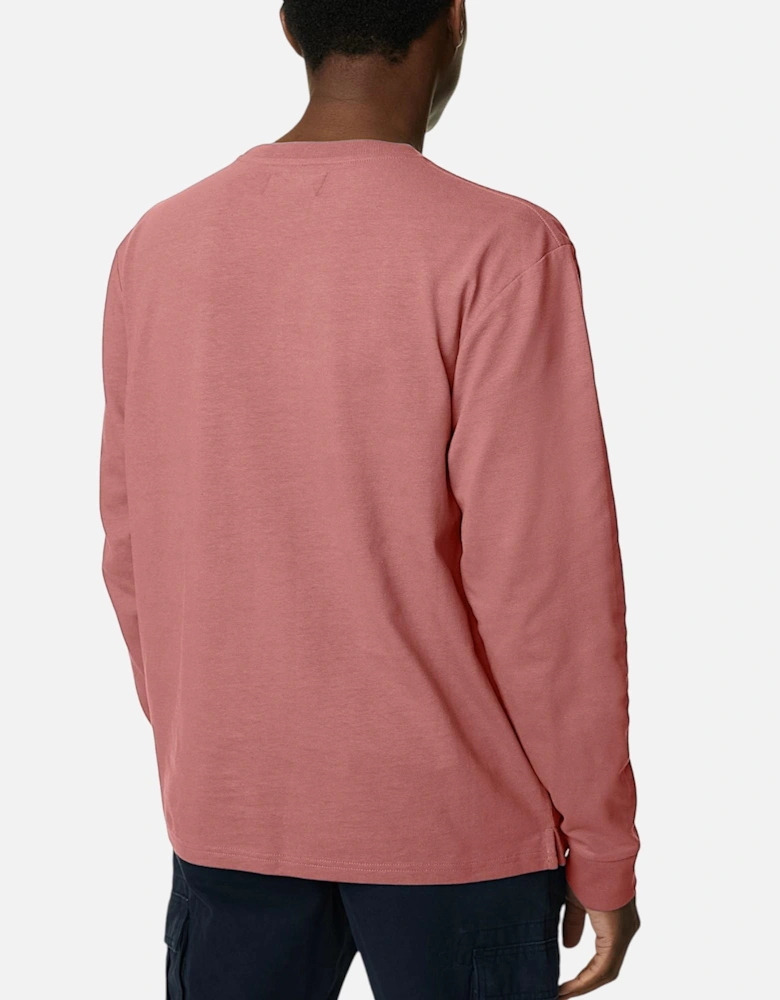 M&S Mens Long Sleeve T Shirt Pure Soft Cotton Crew Neck Oversized Fit Winter Tee