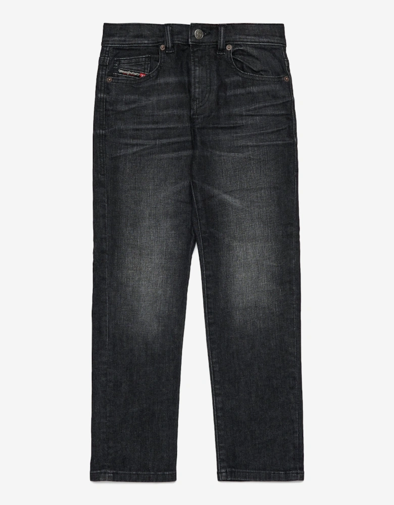 Boys Regular Fit Jeans in Black