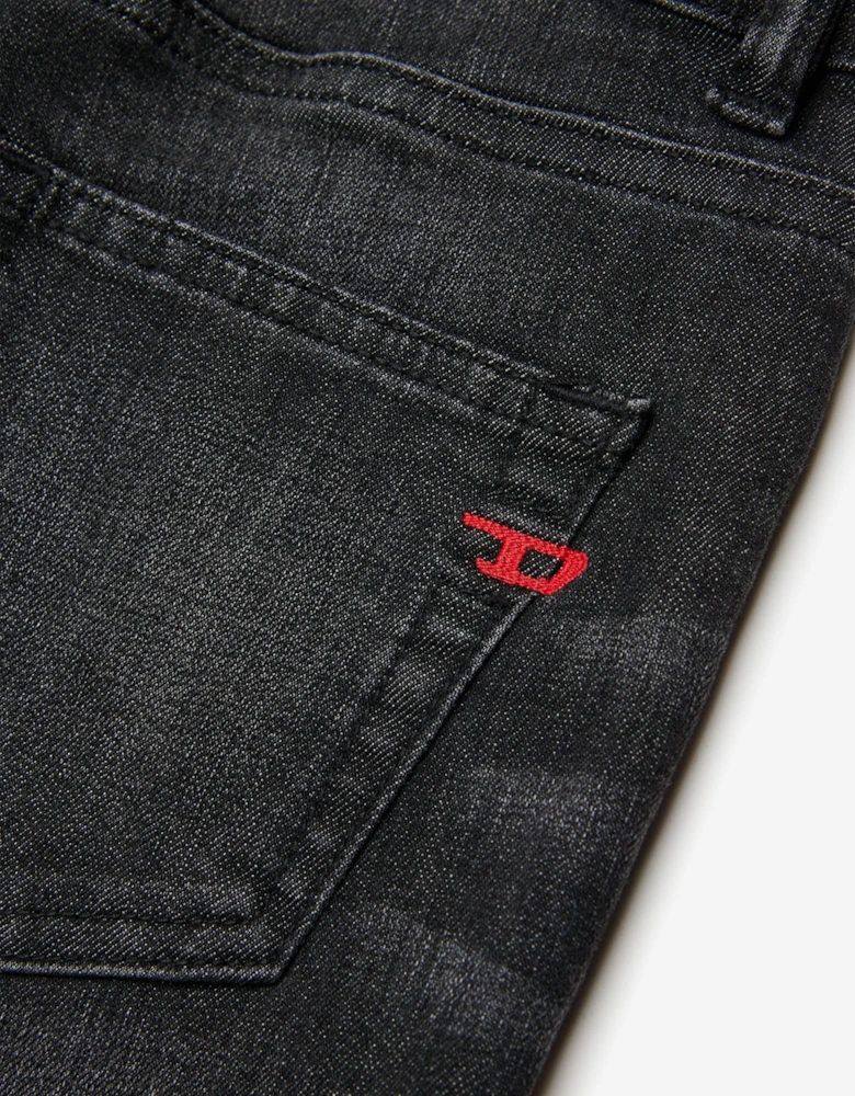 Boys Regular Fit Jeans in Black