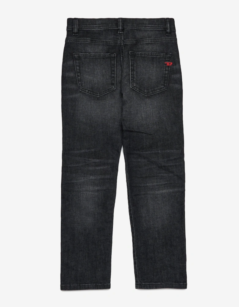 Boys Regular Fit Jeans in Black