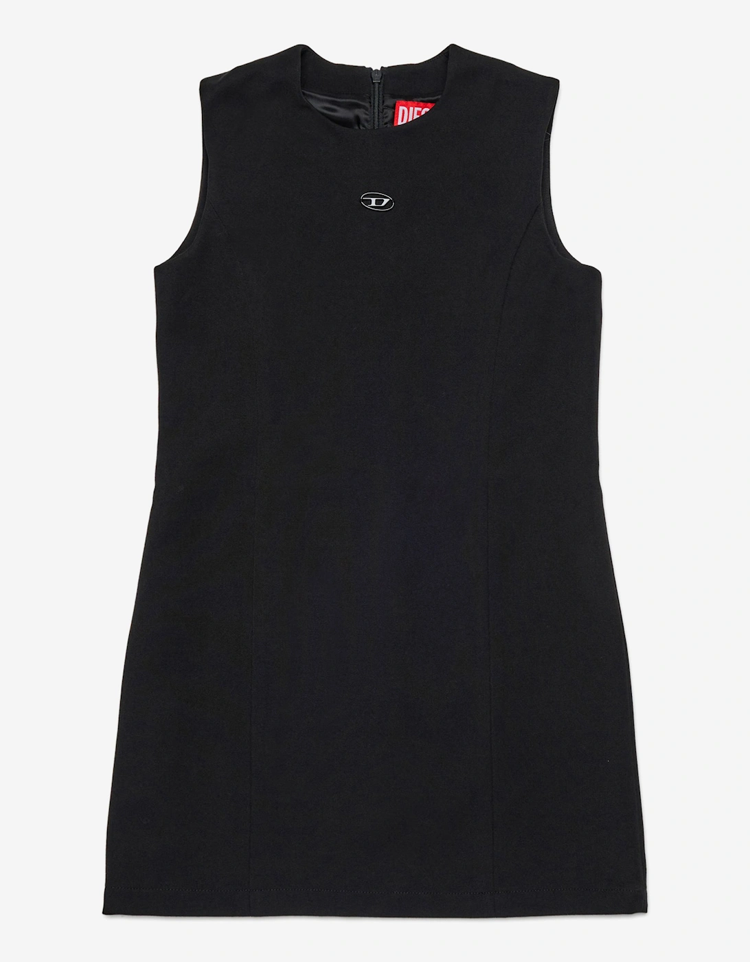 Girls Sleeveless Logo Dress in Black, 5 of 4