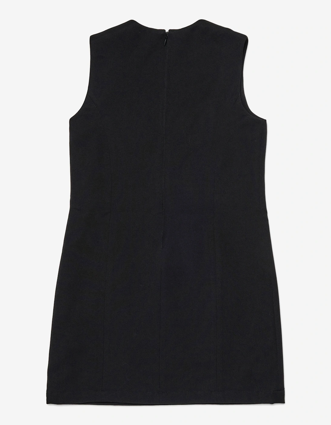 Girls Sleeveless Logo Dress in Black