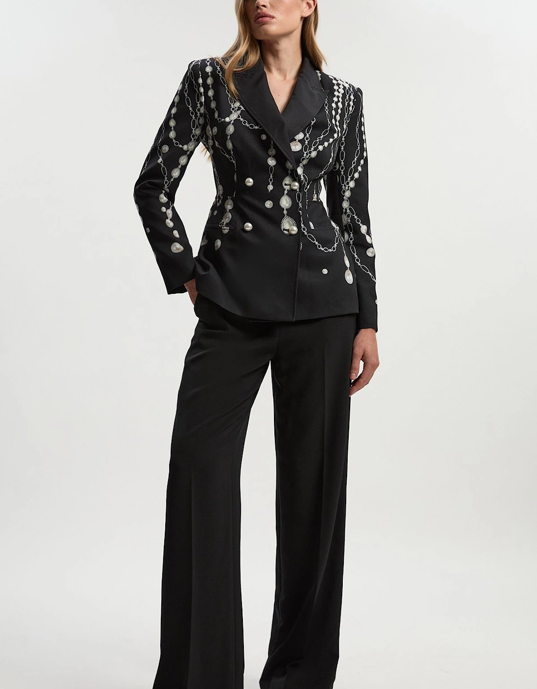 Archive Collection - Satin Tailored Kickflare Trouser, 2 of 1