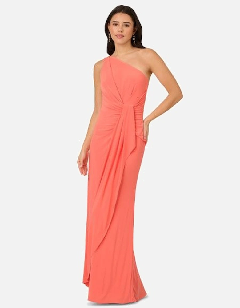 One Shoulder Jersey Dress