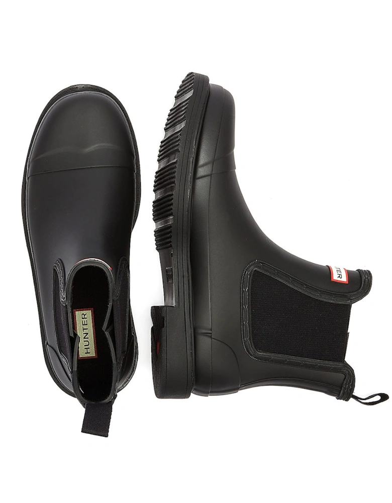 Commado Chelsea Womens Black Boots