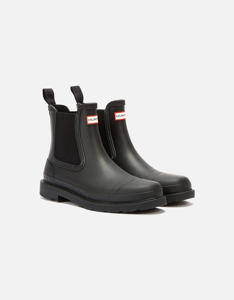 Commado Chelsea Womens Black Boots