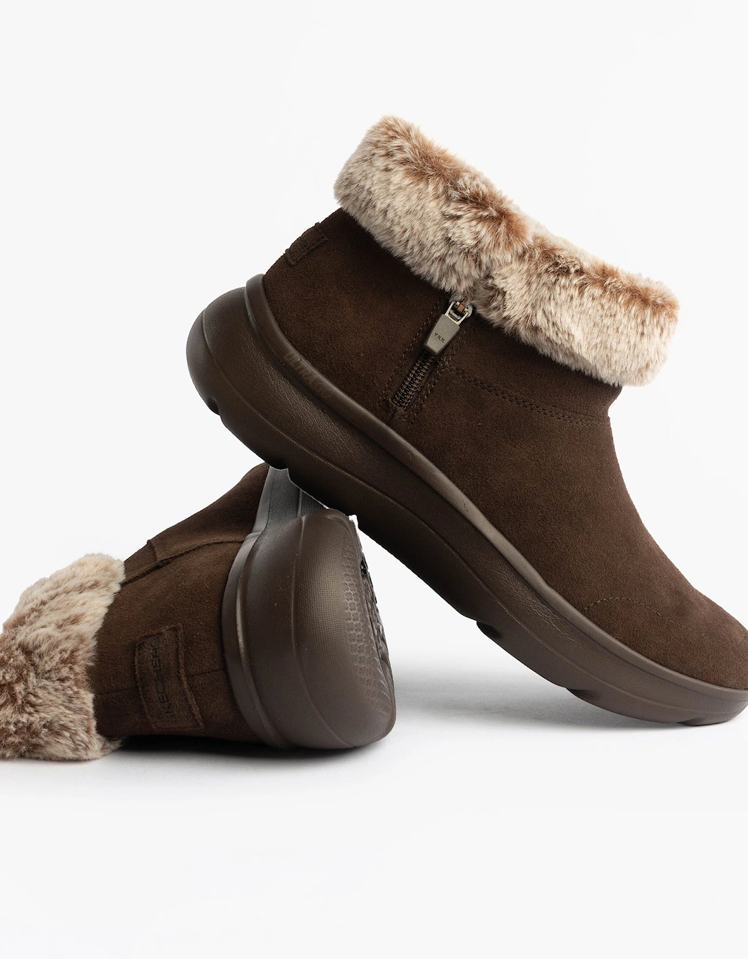 Women's Skechers ON-THE-GO ENCORE - SNOW-CAPPE Womens Boots Chocolate - Brown/Brown - Size: 7