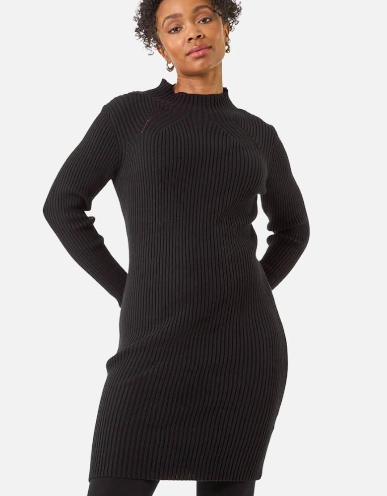 Petite Knitted Midi Dress