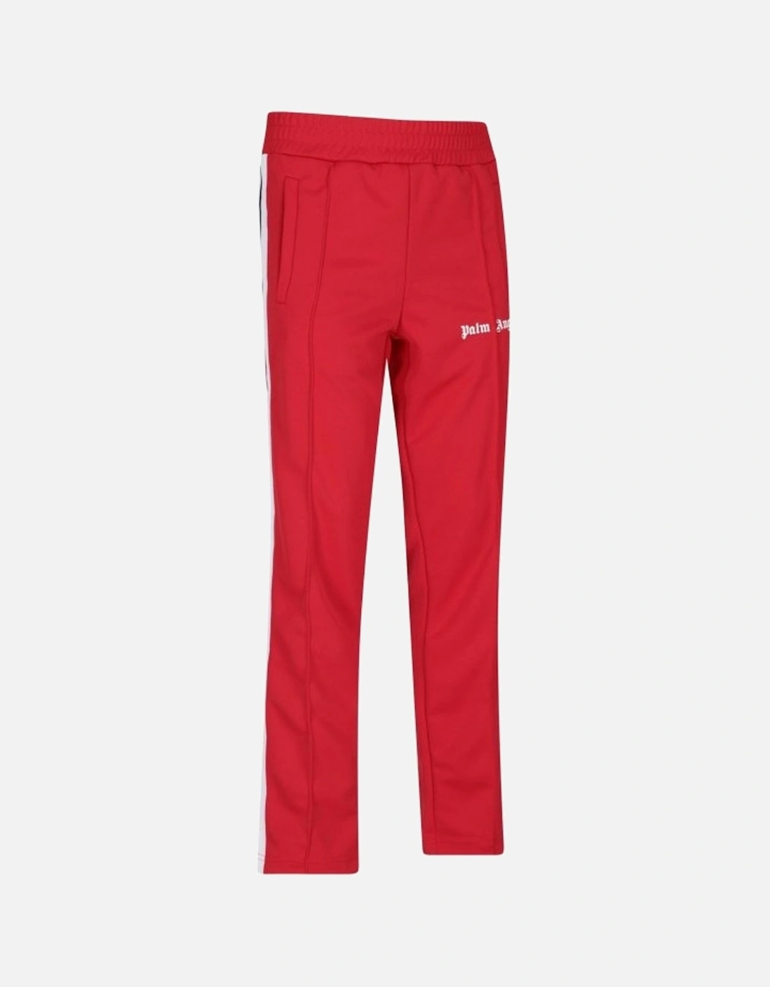 White Striped Classic Red Track Sweatpants