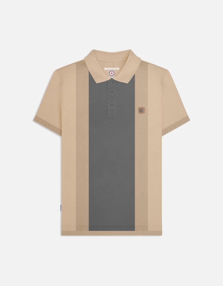Mens Vintage Panel Polo Shirt