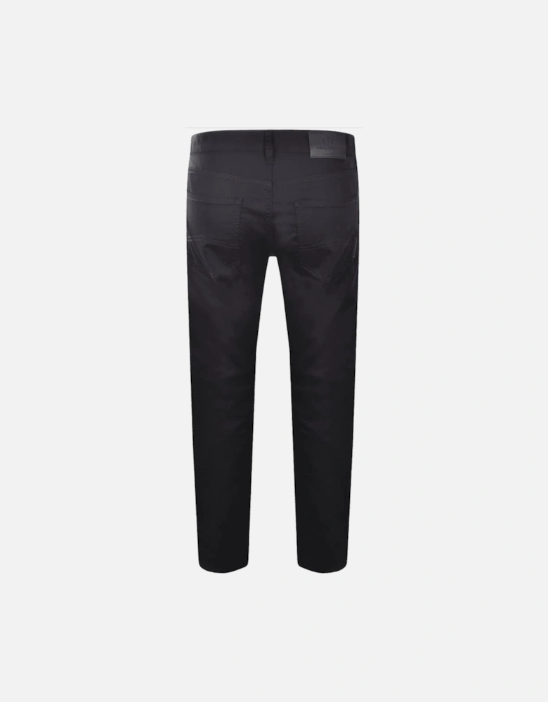 Slim Fit 5-Pocket Navy Gabardine Jeans