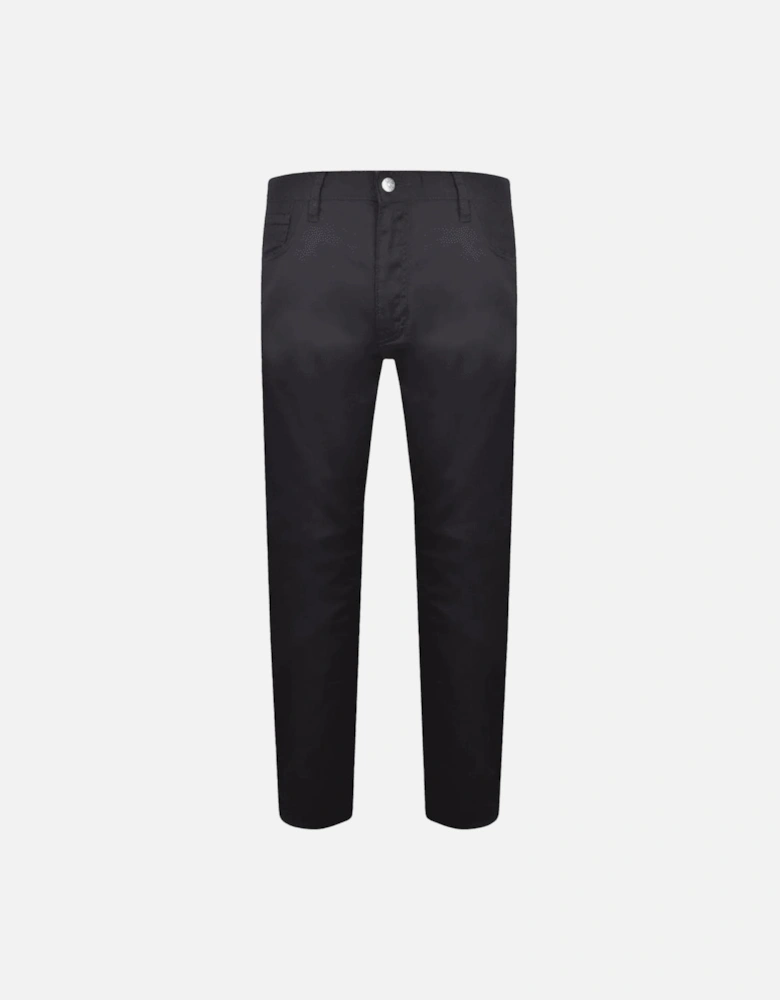 Slim Fit 5-Pocket Navy Gabardine Jeans