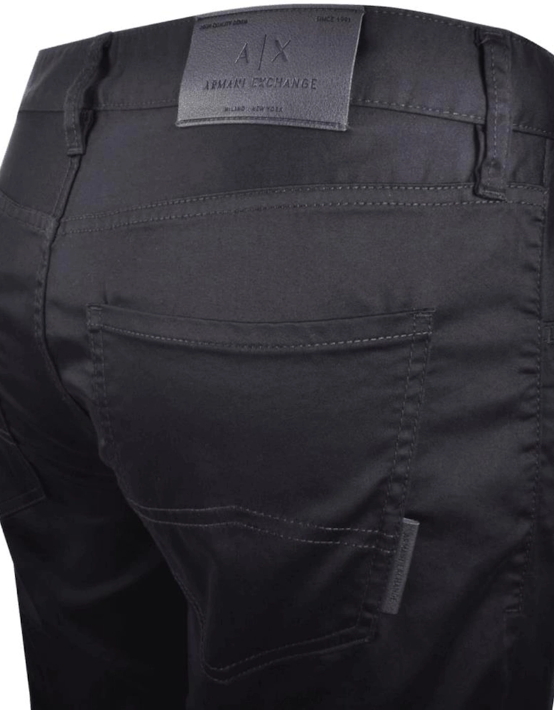Slim Fit 5-Pocket Navy Gabardine Jeans