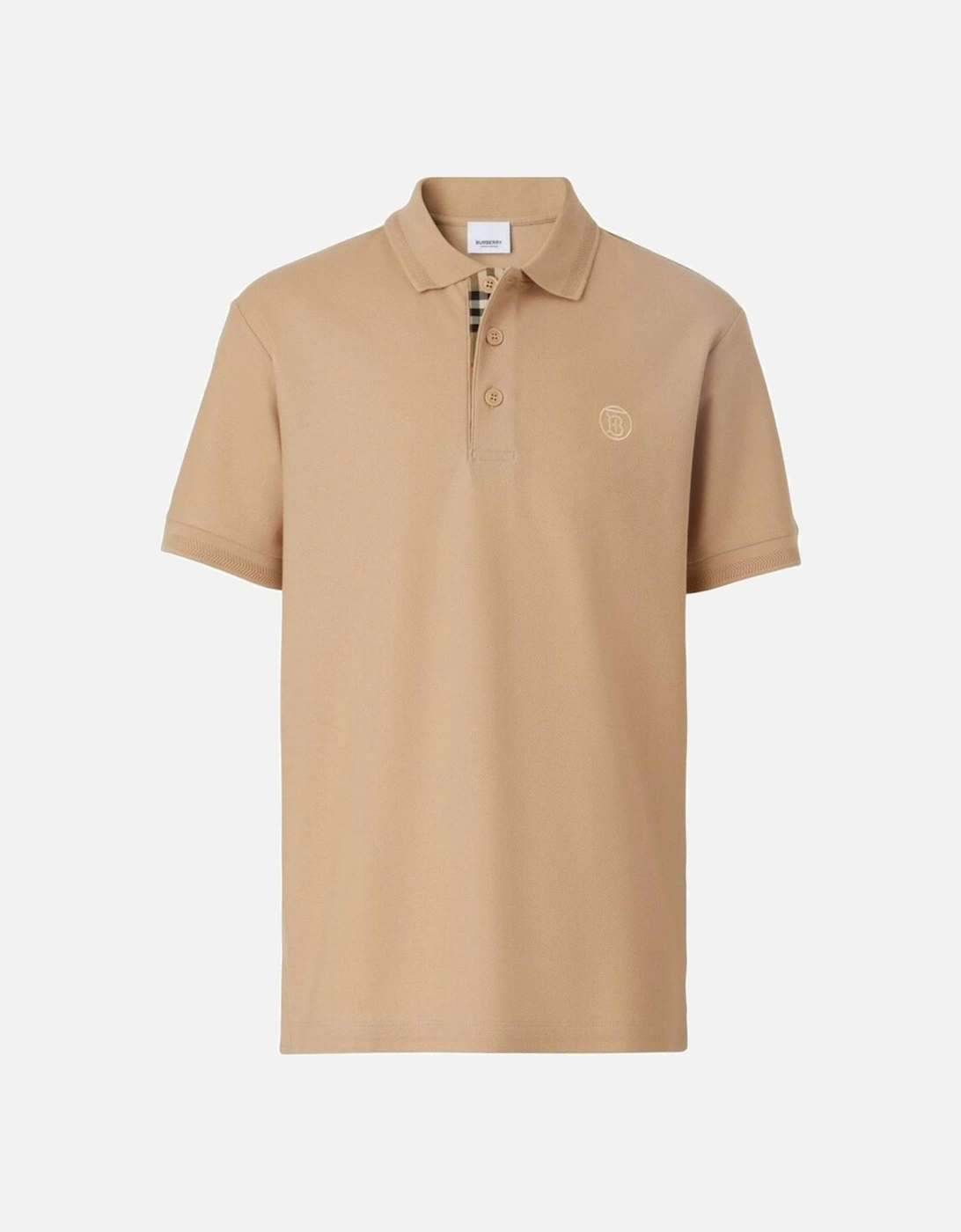 Monogram Pique Polo Shirt Brown, 4 of 3