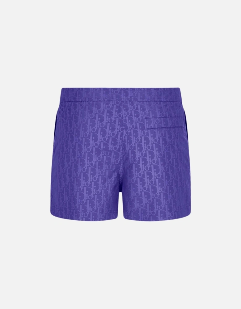 Oblique Swim Shorts Blue
