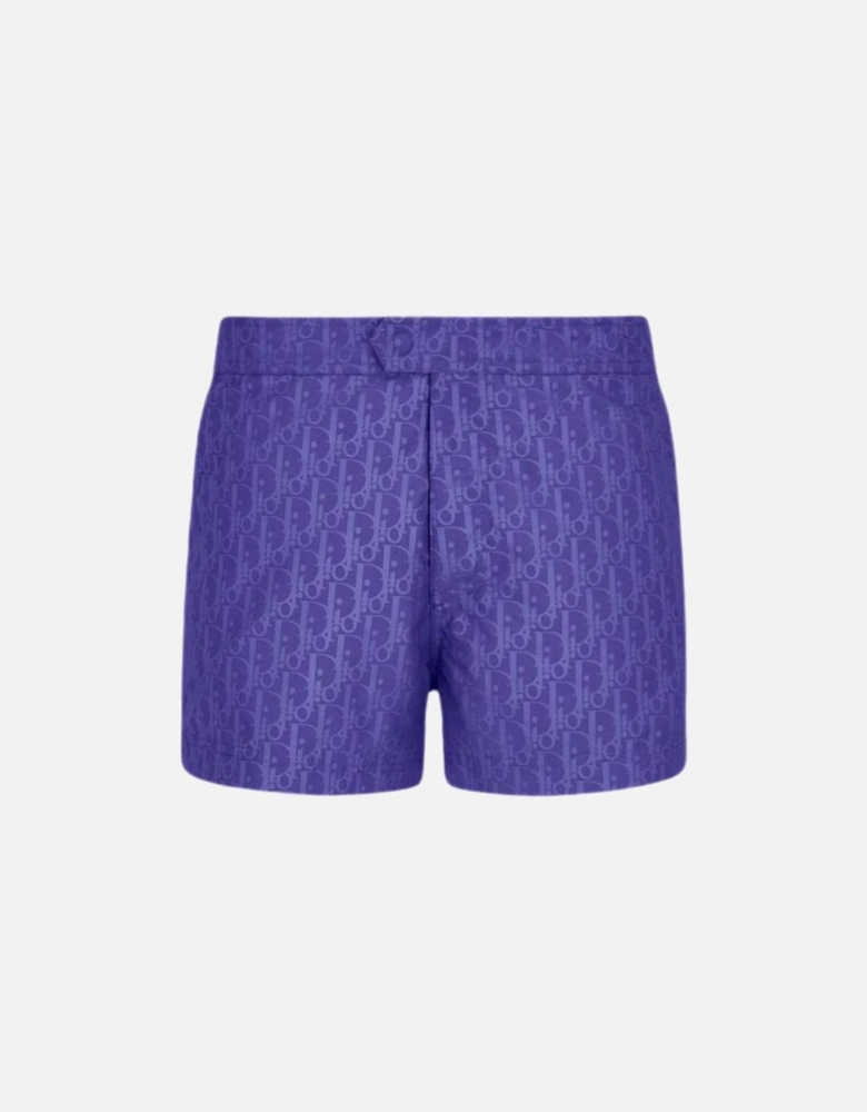 Oblique Swim Shorts Blue