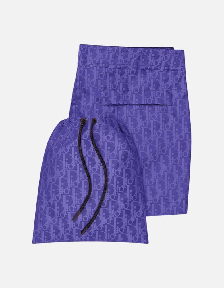 Oblique Swim Shorts Blue