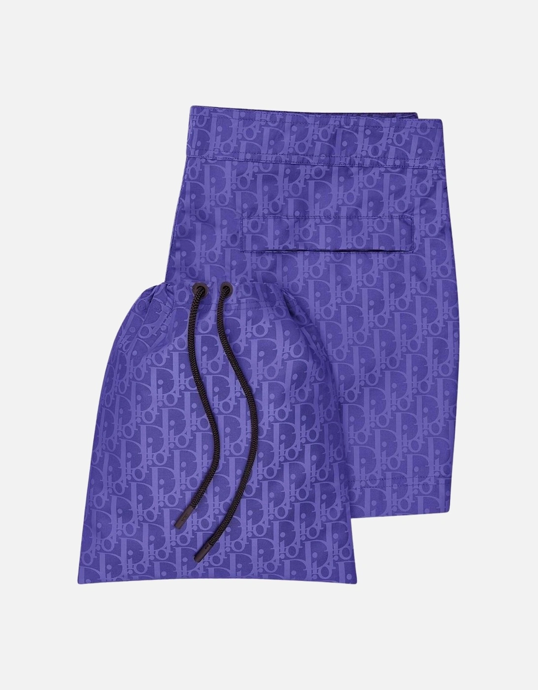 Oblique Swim Shorts Blue