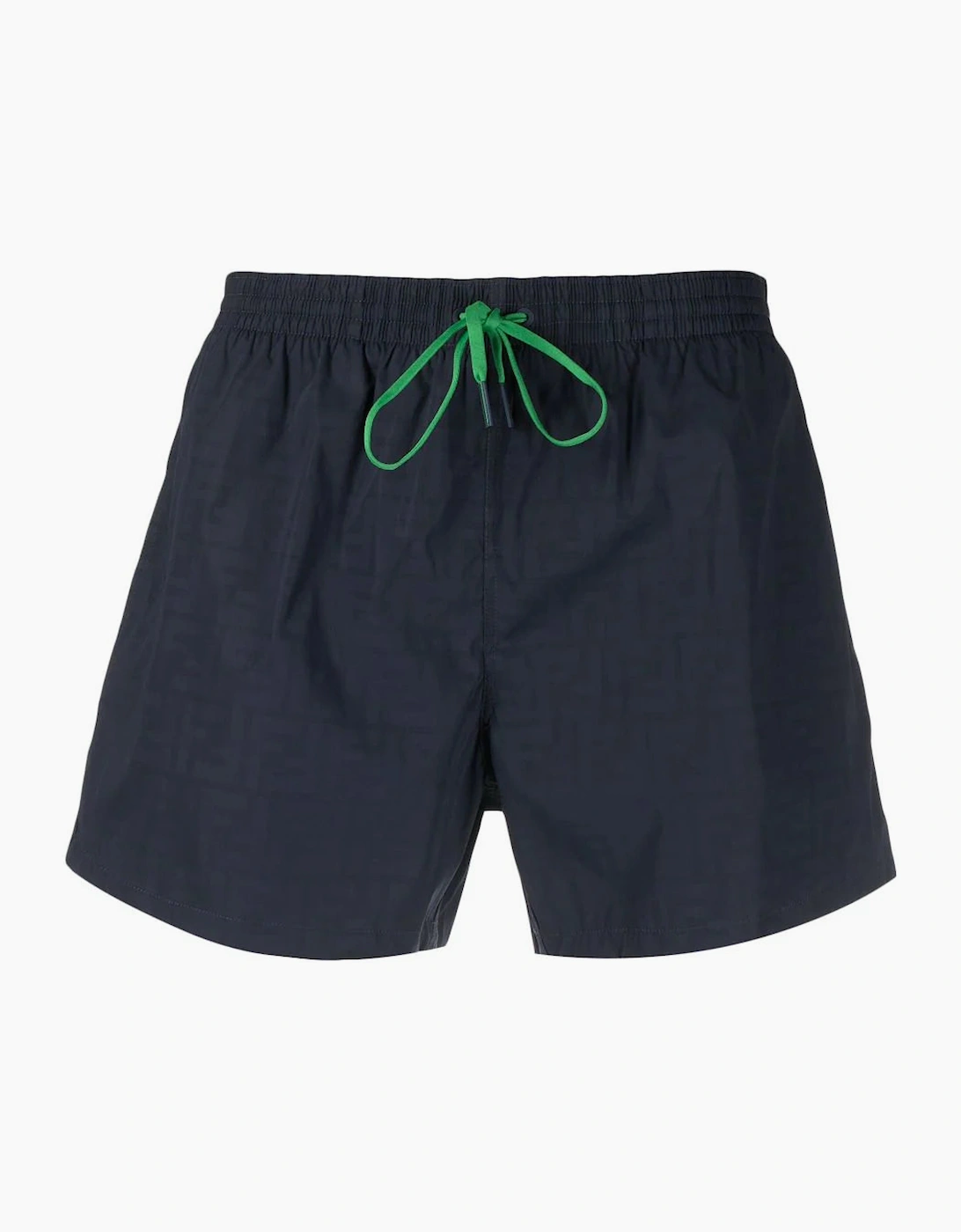 Men's Fendi FF Monogram Swimshorts Navy Blue - Black - Size: 39/38/32