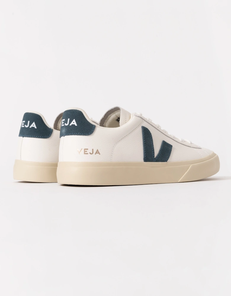 Campo Leather Womens Trainers - White/California
