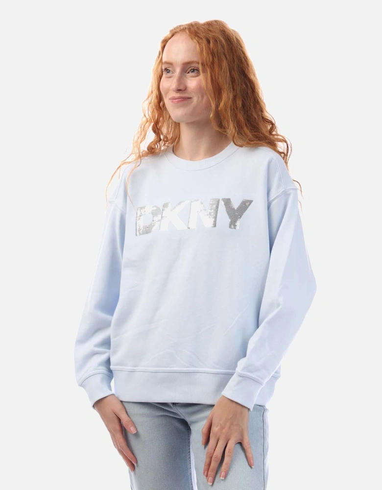 Sequin Logo Sweatshirt