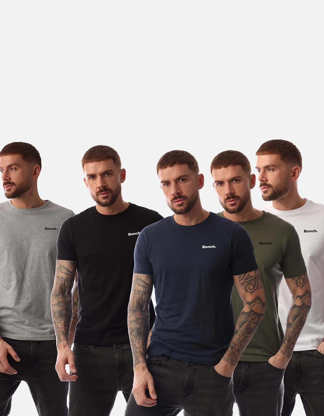 Mens Oliver 5 Pack T-Shirts, 6 of 5