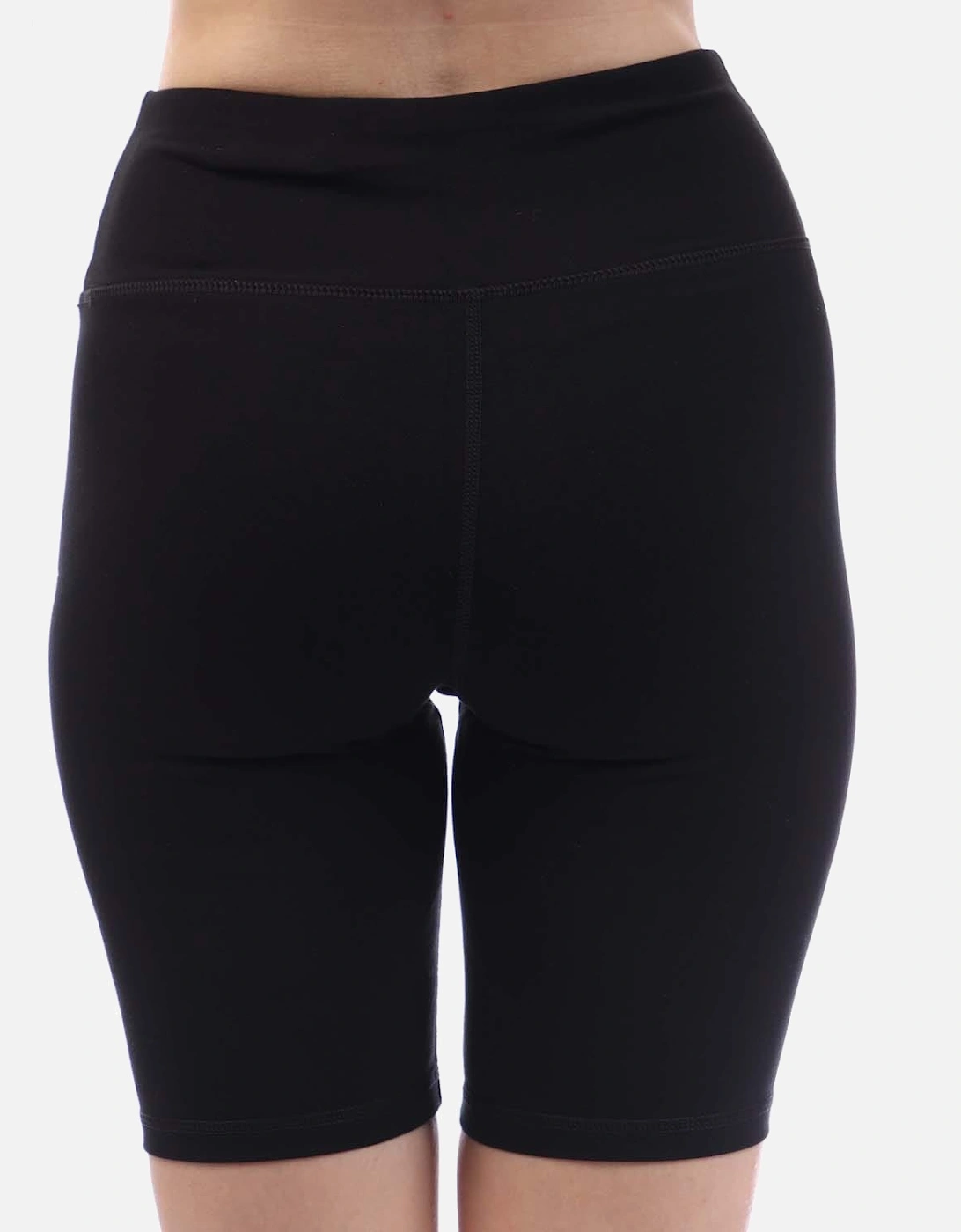Track Logo High Waist Exercise Shorts