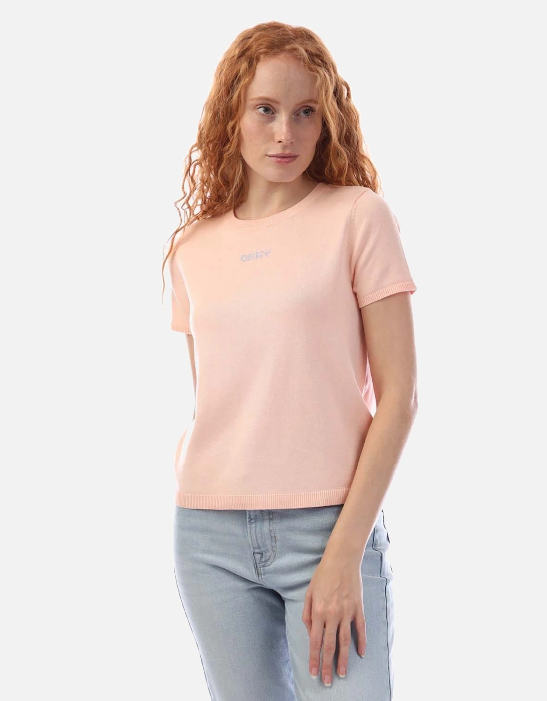 Short Sleeve Rhinestone Knit Sweater, 5 of 4