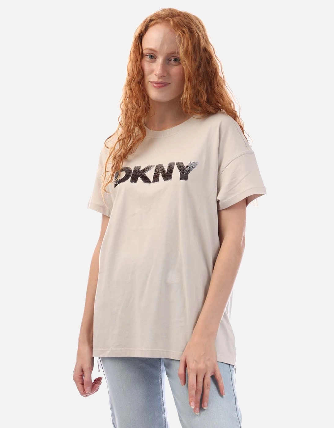 Sequin Logo T-Shirt, 5 of 4