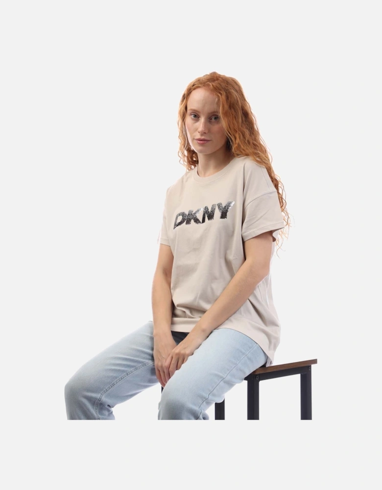 Sequin Logo T-Shirt