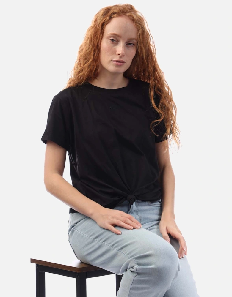 Embellished Logo Knot T-Shirt