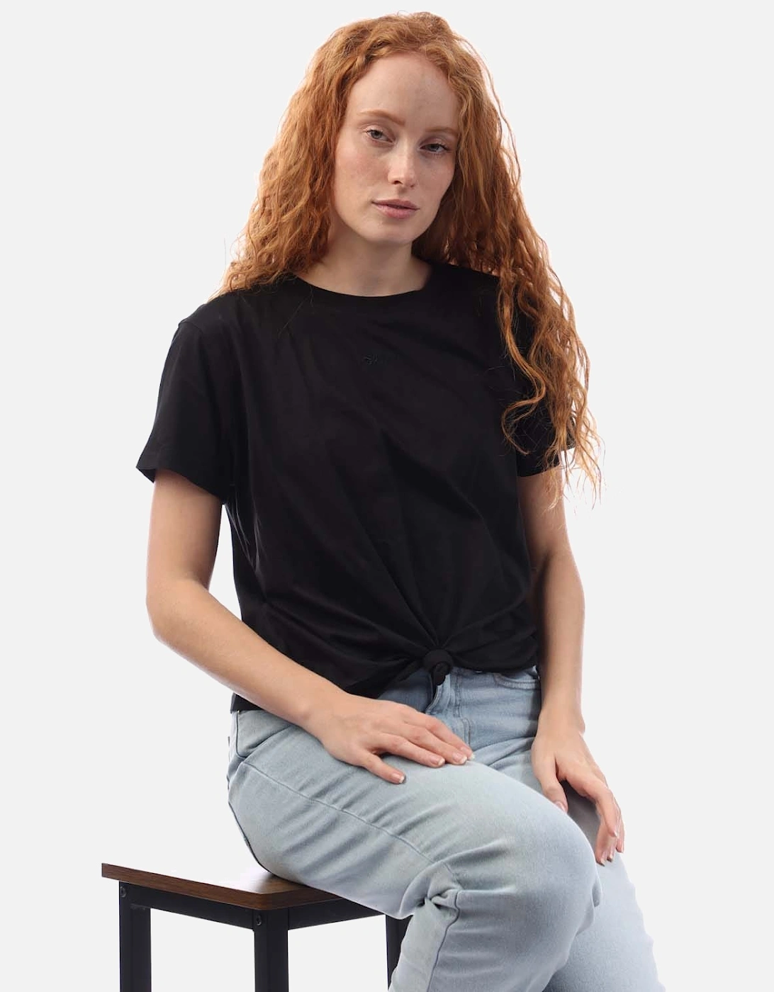 Embellished Logo Knot T-Shirt