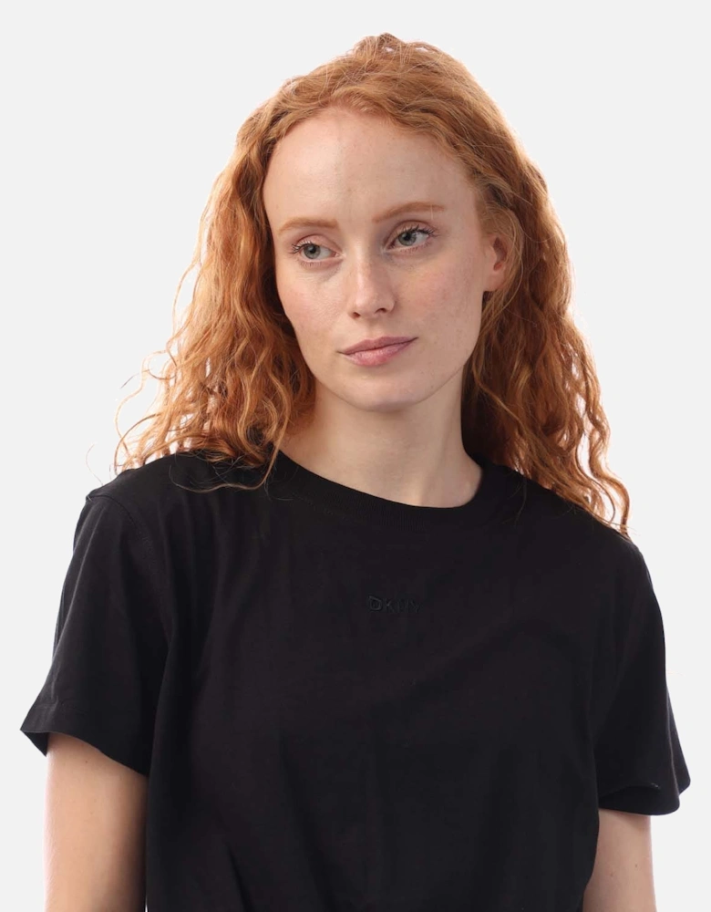 Embellished Logo Knot T-Shirt
