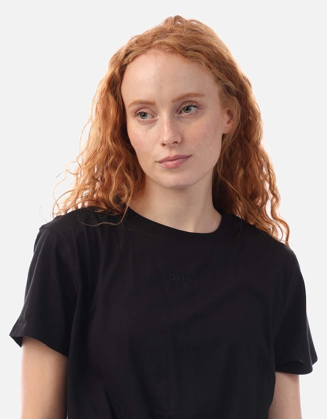 Embellished Logo Knot T-Shirt