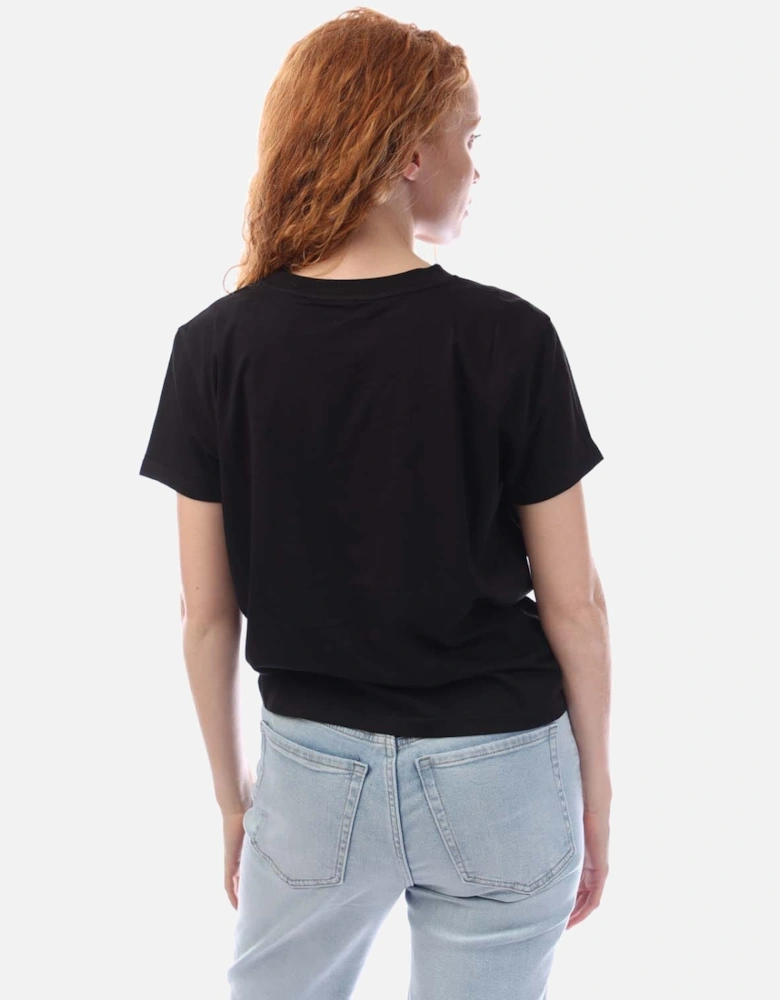 Embellished Logo Knot T-Shirt