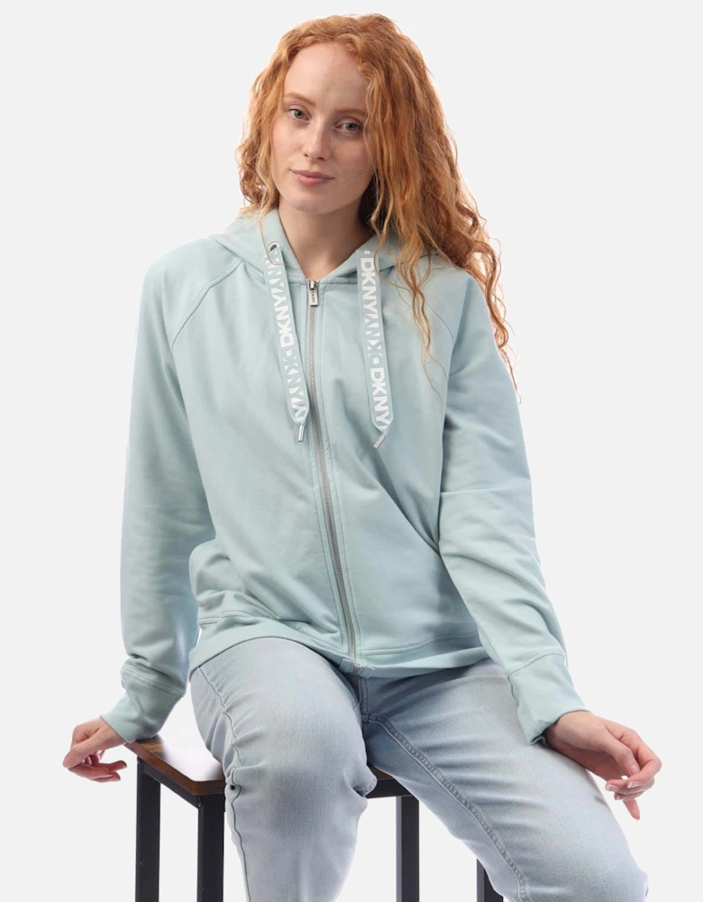 Two Tone Logo Zip Sweat Jacket