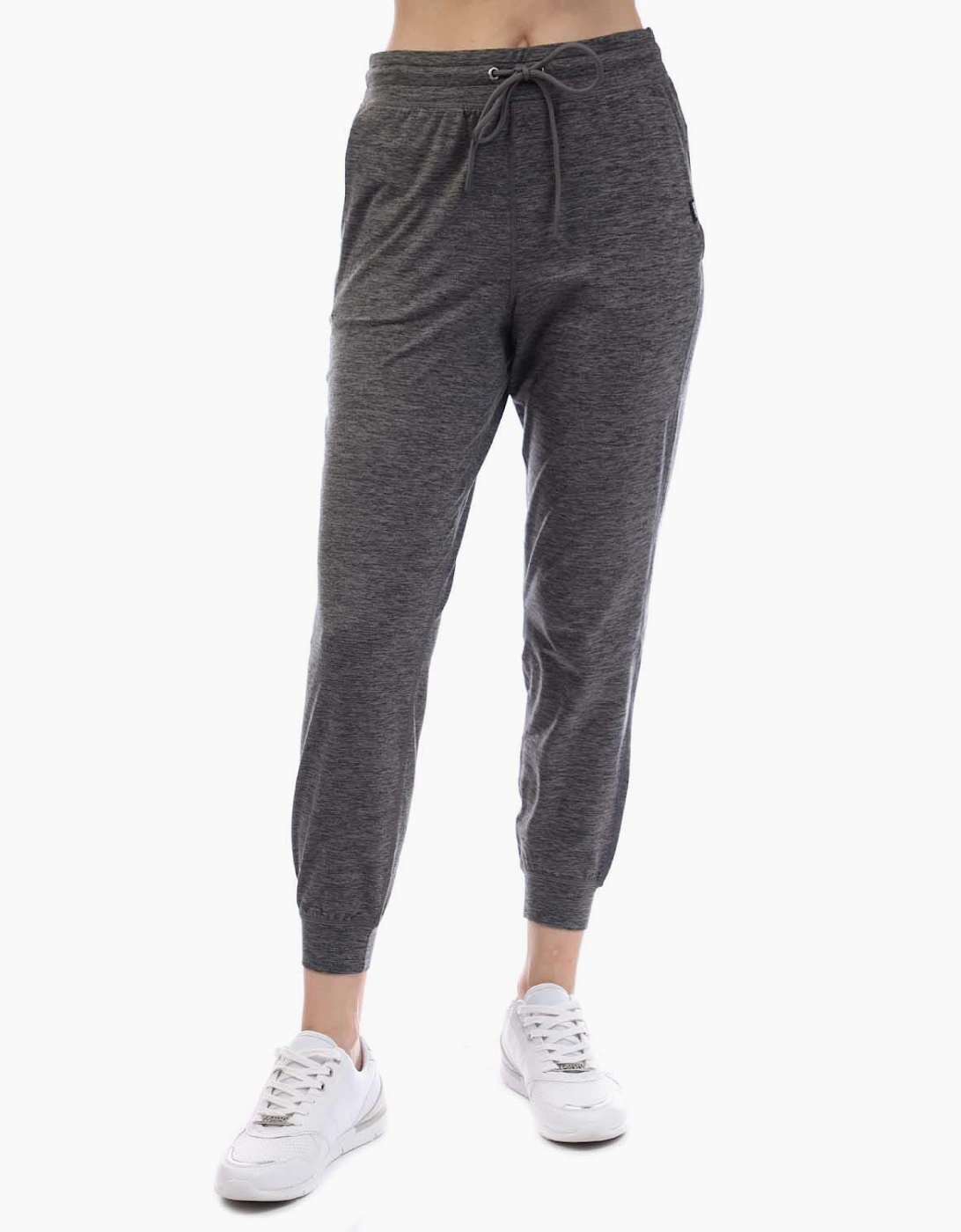DKNY Women's Cropped High Rise Slim-Fit Jogger - Grey/Multi - Size: S