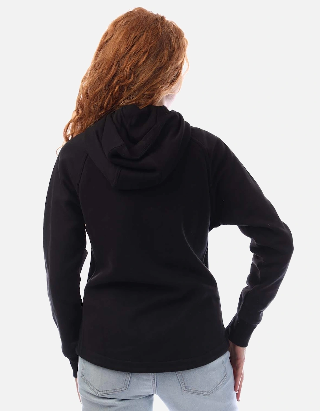 Embellished Logo Fitted Full Zip Hooded