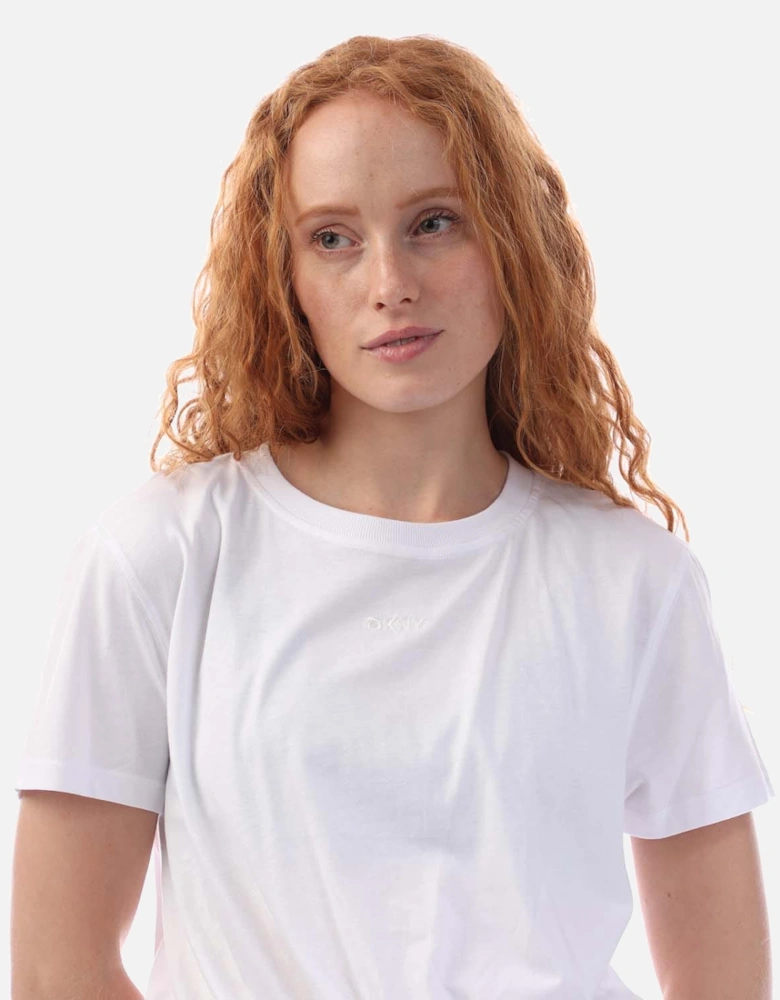Embellished Logo Knot T-Shirt